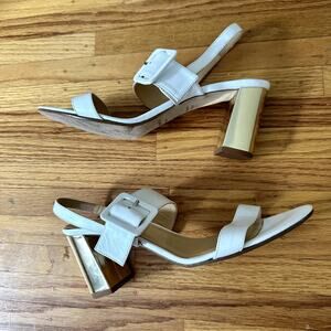 Kate Spade Round Toe Slingback Leather Sandal Sz 9